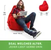 Green Bean® Sitzsack mit Rückenlehne "Cozy" 80x70x90cm - Produktbild-Vorschau 5
