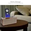 Haut-parleur sans fil Bluetooth de style vintage avec radio Voir les images du produit 6