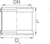Muffe KG-rohr DN 110 PVC-U SN8 | Überschiebmuffe mit Produktbild-Vorschau 6