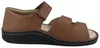 Sandalias cómodas para hombre en color marrón Vista previa de la imagen del producto 4