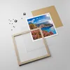 Gerahmtes Poster - Rahmen in heller Eiche - Meer Sommer Produktbild-Vorschau 4