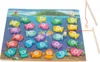 Montessori dřevěná hra s magnetem na rybaření ryb Náhled obrázku produktu 6