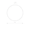 Wandlampe Metall LED D: 25 cm Schwarz rund warmweiß 3000 K Produktbild-Vorschau 3