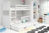 Kinderhochbett mit Zustellbett ohne Matratzen 80x190 FERGUS Produktbild-Vorschau 1
