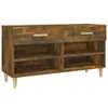 vidaXL Schuhschrank Räuchereiche 102x35x55 cm Holzwerkstoff Produktbild-Vorschau 11
