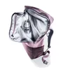 An open backpack with a thermos inside, shown against a white background. Produktbild-Vorschau