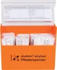 An open orange box filled with individually wrapped bandages, with a document flap open at the top. Anteprima dell’immagine prodotto