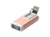 A product shot of a small flashlight with a USB connector. Produktbild-Vorschau