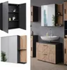 Mobile a specchio per bagno Vicco Irma Antracite/Rovere Anteprima dell’immagine prodotto 2