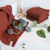 Knit Factory Ivy Premium Strickbadetuch - Med Grey - 90x180 Produktbild-Vorschau 4