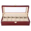 6 Slots hölzerne Uhren Aufbewahrungsbox Display Box Halter Produktbild-Vorschau 2
