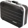 A black tool case with silver trim and handle, shown from a slightly elevated front-left angle against a white background. Produktbild-Vorschau