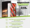 Product marketing image showing two smartphones and descriptive text about the screen protector. Produktbild-Vorschau