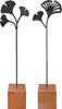 Gilde Standrelief, Ginkgo, "Ginkgo mit Stil", Aluminium, Produktbild-Vorschau 1