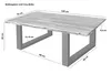 Couchtisch Baumkante massiv Akazie Natur 130 x 75 cm Produktbild-Vorschau 6