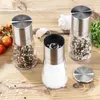 Gewürzmühlen - für Salz, Pfeffer oder Gewürze - Edelstahl - D: 6,5cm, H: 13cm - 3er Set Produktbild-Vorschau