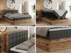 MKS MEBLE Boxspringbett 160x200 mit Bettkasten Eiche, Produktbild-Vorschau 2
