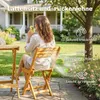 Outsunny Balkonmöbel Set 3 teiligHolz klappbar Gartenmöbel Produktbild-Vorschau 8