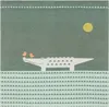 Krabbeldecke gefüttert Krokodil Farbe Tannengrün 120x120cm Produktbild-Vorschau 1