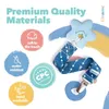 4er Set Schnullerkette Blau mit Metallclip inkl. Produktbild-Vorschau 5