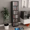 vidaXL CD-Schrank Schwarz 21x20x88 cm Holzwerkstoff Produktbild-Vorschau 1