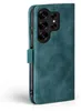 A close-up side view of a teal flip case for a smartphone, showing the camera module. Produktbild-Vorschau