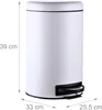 Poubelle Relaxdays, 12 litres, avec seau intérieur amovible Voir les images du produit 4