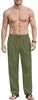 Herren Sommerhose Casual Luftig Leicht Locker Bequem Grün L Produktbild-Vorschau 2