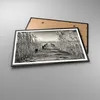 Gerahmtes Poster - Schwarzer Rahmen - Brücke Pier Sepia - Produktbild-Vorschau 3