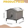 Winterliches Katzenhaus für draußen, isolierte Produktbild-Vorschau 4