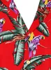Paradise Found Hawaiihemd Tom Selleck "Jungle Bird" in Rot Produktbild-Vorschau 2