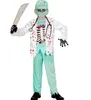 "Zombie Doktor" Halloween Kinderkostüm | Anzug Grün Weiß Produktbild-Vorschau 2