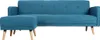 Miliboo - Design-Sitzkissen / Fußablage Stoff Blagrün ULLA Produktbild-Vorschau 4