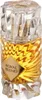 A perfume bottle with a gold liquid and a clear, faceted cap and base. Podgląd zdjęcia produktu