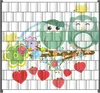 Wallario Zaunsichtschutz mit Motiv Bunte Eulen mit kleinen Produktbild-Vorschau 1