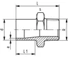 Georg Fischer overgangsstuk PE100, diameter 25 x 3/4" Productafbeelding-voorbeeld 2