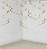 Spiralgirlande 60cm Deckenhänger 5er Set gold metallic Produktbild-Vorschau 2