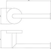 Toilettenpapierhalter, Klopapierhalter, einzeln, 15,4 cm, Produktbild-Vorschau 2