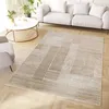 A modern living room scene with a rug, sofa, and coffee table. Anteprima dell’immagine prodotto
