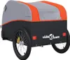 vidaXL Rimorchio per biciclette nero e arancione 45 kg di Anteprima dell’immagine prodotto 9