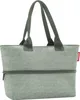 A studio shot of a gray and green shopper bag. Náhľad obrázku produktu