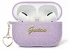 Guess Metallisches Schriftzug Charm Apple AirPods 4 lila Produktbild-Vorschau 2