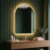 Specchio Rea Camlot 80X60 Led Oro Spazzolato Anteprima dell’immagine prodotto 2