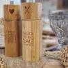 Räder Salzmühle GLÜCK und Pfeffermühle LIEBE Set Bambus Produktbild-Vorschau 5