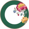 A decorative plate with floral motifs. Produktbild-Vorschau