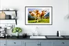 MuchoWow® Gerahmtes Poster Kühe - Berge - Gras - Landschaft Produktbild-Vorschau 4