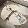 LEVEN Lifestyle Couchtisch WASI SABI 2´er Set organische Produktbild-Vorschau 1