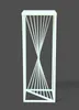 A white metal plant stand with a twisted design. Anteprima dell’immagine prodotto