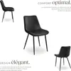 Lot de chaises de salle à manger Monroe aspect velours - Voir les images du produit 3