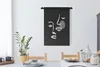MuchoWow® Wandteppich Wandbehang Illustration - Gesicht - Produktbild-Vorschau 3